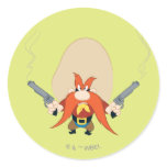 Yosemite Sam Back Off Round Stickers