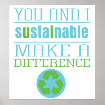 You and I Sustainable Poster