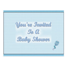 You're Invited To A Baby Shower Postcard
