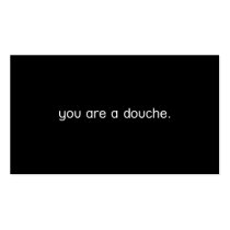 you are a douche card business card templates