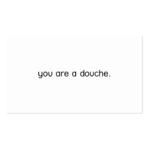 you are a douche card business cards
