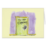 You are aDOORable cartoon Greeting Card
