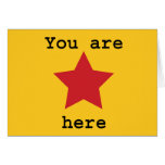 You are here card