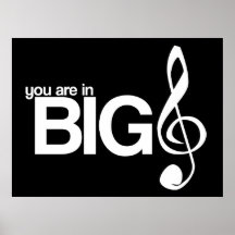 You Are in Big Treble Print
