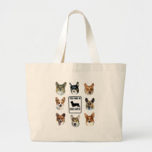 You Are In  Corgi Country Canvas Bags