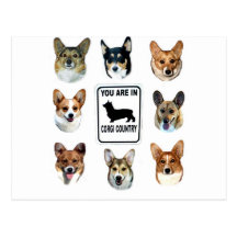 You Are In  Corgi Country Post Cards