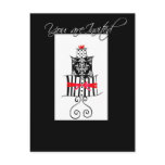 you are invited cake copy postcard