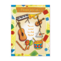 You are invited to a kids Recital postcard