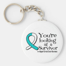 You are Looking at a Cervical Cancer Survivor Key Chain