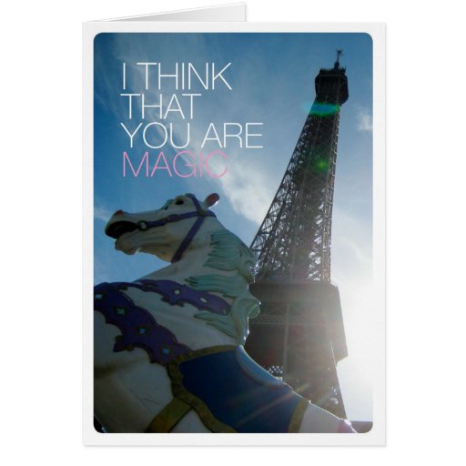You are magic love friendship card