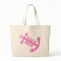 You Are My Anchor Canvas Bag
