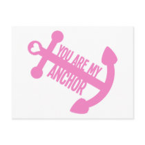 You Are My Anchor Post Card