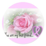 You are my best friend--Breast Cancer Support stickers