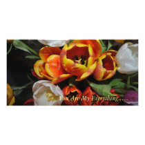 You are My Everything Popping Roses NoteCard Photo Cards