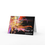 You are my flame of passion love greeting card fra