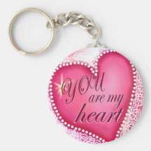 You are my heart keychain