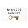 You are not my mother customized photo card