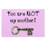 You are not my mother customized stationery