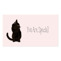 "You Are Special" Cat Love Notes Business Card Templates