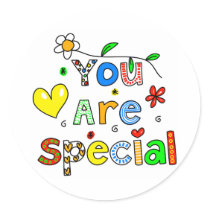 You Are Special Round Sticker