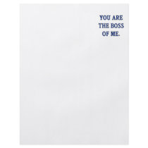 You Are The Boss Of Me Flyer