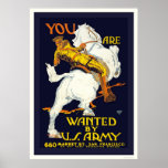 You are Wanted by the U.S. Army Poster