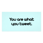 You are what you tweet photo card template