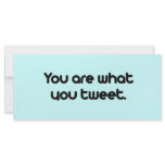 You are what you tweet rack cards