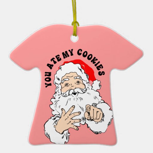 you ate santa s cookie christmas tree ornaments zazzle you ate santa s cookie christmas tree ornaments zazzle