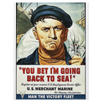 You Bet I'm Going Back To Sea! Flyer
