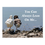 You Can Always Lean On Me Postcard