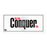You can conquer this customized rack card