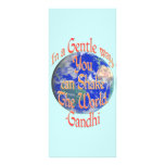 "You can Shake the World" Gandhi Quote rack cards