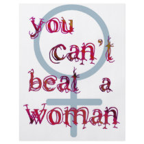 You Can't Beat a Woman Full Color Flyer