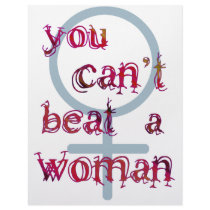 You Can't Beat a Woman Letterhead Template
