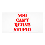 You Can't Rehab Stupid Photo Greeting Card