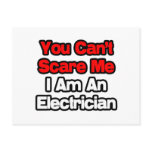 You Can't Scare Me...Electrician postcards