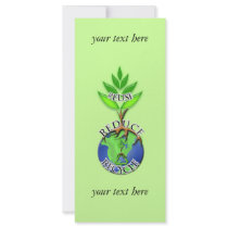 You Choose Background Colour Recycle Rack Card