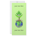 You Choose Background Colour Recycle Rack Card rack cards