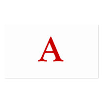 You Deserve an A! Card Business Card