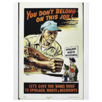 You Dont Belong On This Job Custom Flyer
