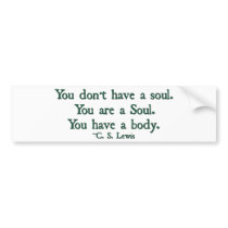 You don't have a soul, you are a soul bumper stickers