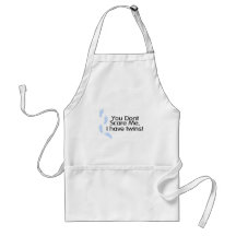 You Dont Scare Me I Have Twins (Blue) Aprons
