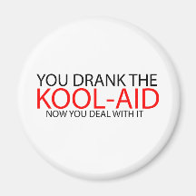 YOU DRANK THE KOOLAID REFRIGERATOR MAGNET