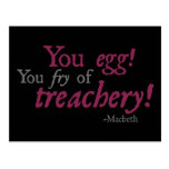 You Egg!  You Fry of Treachery! Post Cards