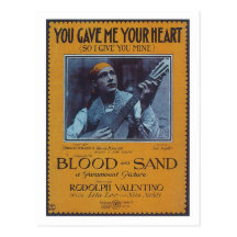 You Gave Me Your Heart Vintage Songbook Cover Post Card