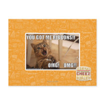 You got me ribbons!! post card