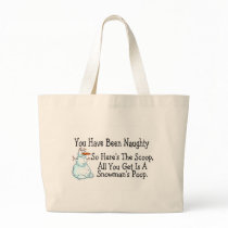 You Have Been Naughty Snowmans Poop Bags