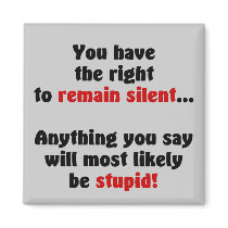 You Have The Right To Remain Silent