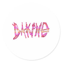 You know - da kine round sticker